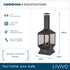 Palma Iron Chiminea - Black